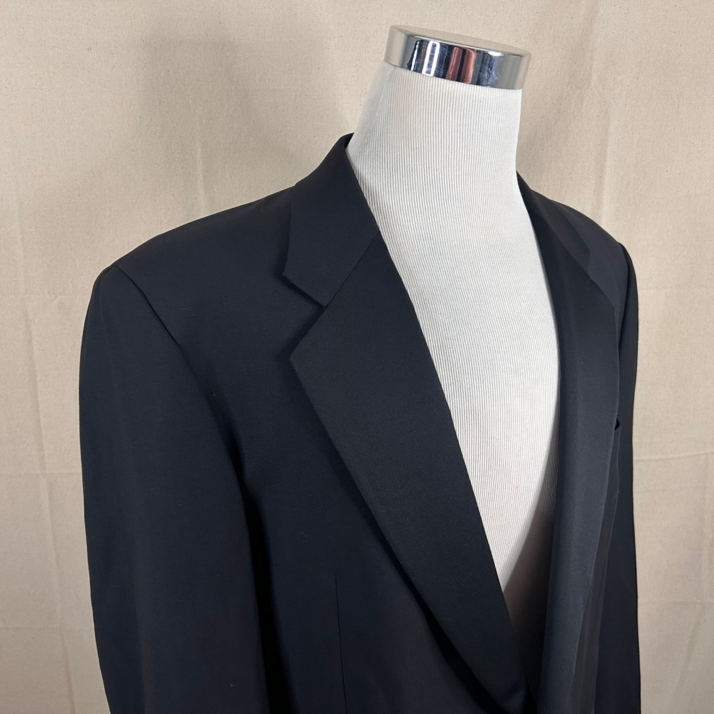 Black Men's Tailored Tuxedo Blazer - Classic Formal Jacket